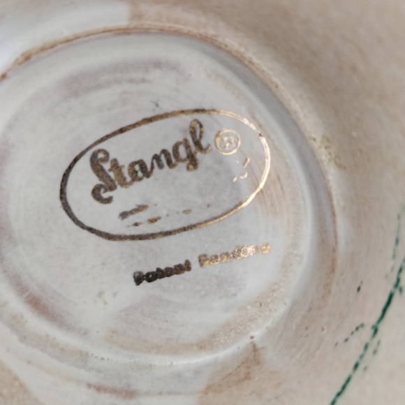 SET Of Vintage Stangl Pottery Hand Painted Vases/planters/urns - Picture 5 of 6